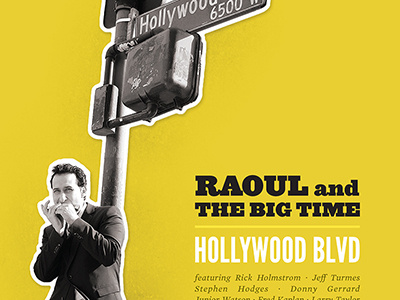 Hollywood Blvd album blues graphic design hollywood raoul and the big time typography vintage