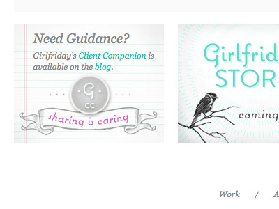 Girlfriday's New Website coquette girlfriday promo website