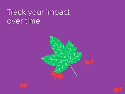 Track your impact over time app design illustration ios ui uidesign ux