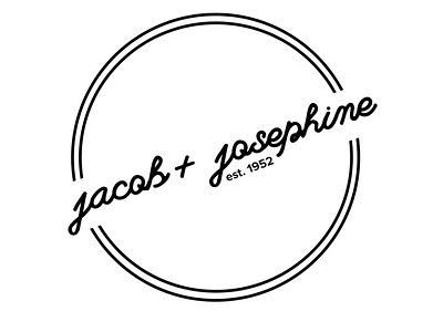 jacob + josephine clothing logo branding branding clothing brand clothing label clothing logo design design label flat graphic design icon logo minimal web