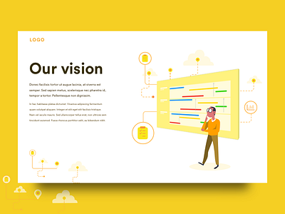 Website Page Our Vision android intro ios mobile search ui user experience user interaction ux web zero state