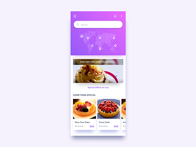 Cake Delivery App android cake delivery app graphic ios mobile ui user experience ux