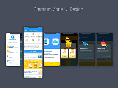 Premium Zone of NQ Vault icon illustration ui ui mobile vip zone