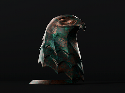 Bronze Eagle 3d animal arnold autodesk bronze collection design maya modeling patina render sculpting sculpture