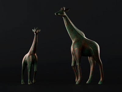 Bronze Giraffe