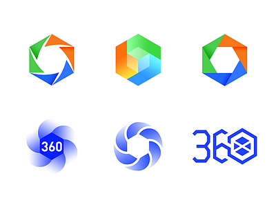 Alibaba HangYe 360 Logo 360 alibaba data hexagon