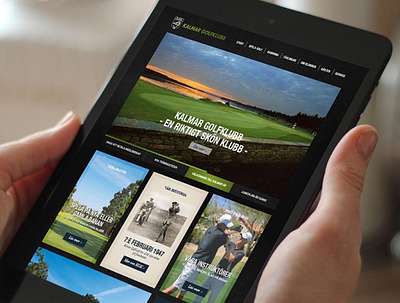 Kalmar Golfklubb Website animation back end branding design front end illustration logo ui ux