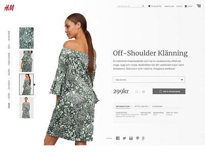 H&M E-Commerce back end front end ui ux