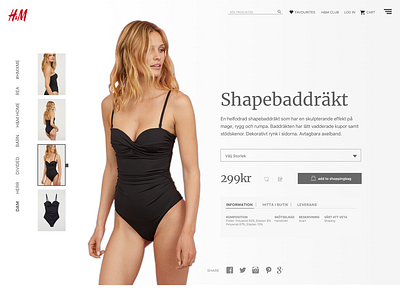 H&M E-Commerce back end front end ui ux