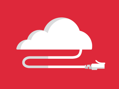 cable-cloud black and white cable cloud flatish illustration internet red