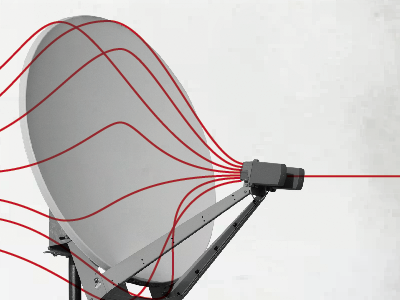 Transmitting... animation blackandwhite red satellite video
