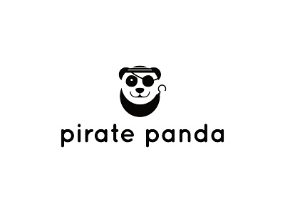 pirate panda affinitydesigner negativespace panda pirate