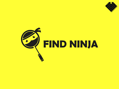 find ninja logo affinity designer black and white find negative space ninja search
