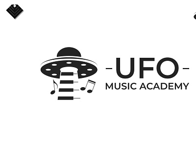 ufo music academy academy affinity designer black and white music negative space ufo