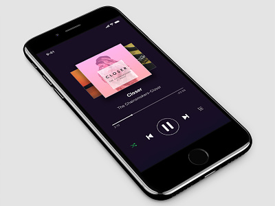 Dribbble First Shot music player