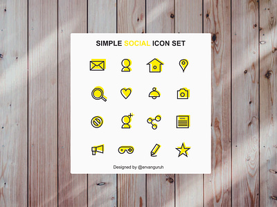 Social Icon Set app design icon web