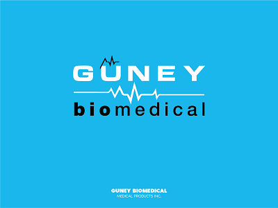 GUNEY BIOMEDICAL brand design catalog design logotype medical logo