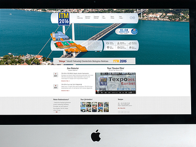ITM 2016 Website advertising brochure design graphic internet logo website