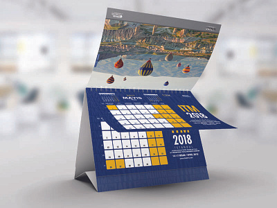 ITM 2018 Calendar 2018 branding brochure calendar catalog logos mockup mounth years