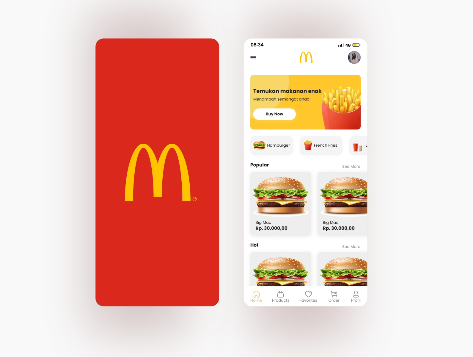 McDonald Mobile App Redesign by Adiatsa Putra on Dribbble