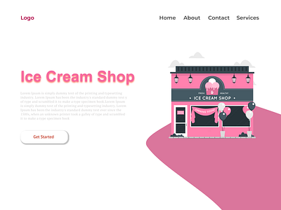 Ice-Cream shop android templates animation app challenge ice cream shop icons illustrations mockups templates themes ui kits 🔥trending