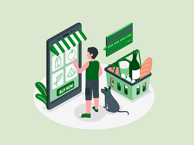 Grocery shopping android templates animation app challenge grocery shopping icons illustrations mockups templates themes ui kits 🔥trending