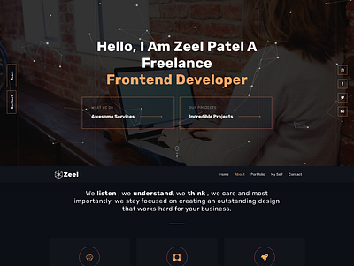 Zeel Patel Resume design web design wordpress