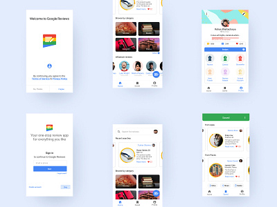 Google Reviews (An idea for an app) app branding design ui ux web