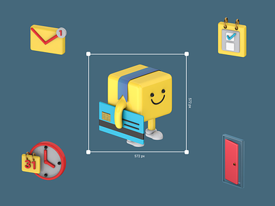 Delivery app illustration: BBBox