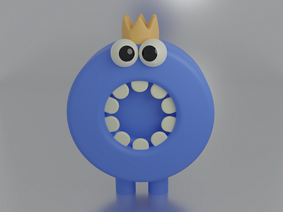 blue monster 3d animation art blue branding concept cute design graphic design illustration logo monster motion graphics