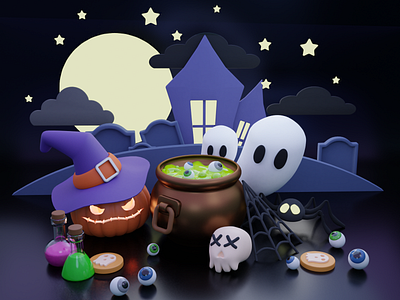 3D Spooky Land