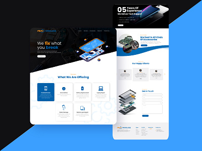 Phone Repairing Website Ui branding graphic design photoshop ui webpage website