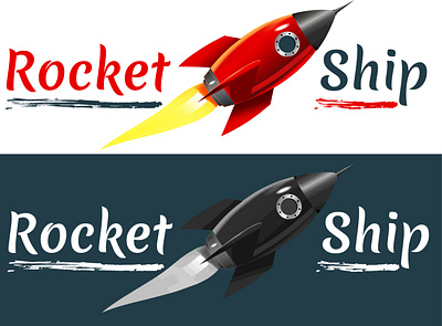 Rocket Ship logo branding design graphic design logo logo design