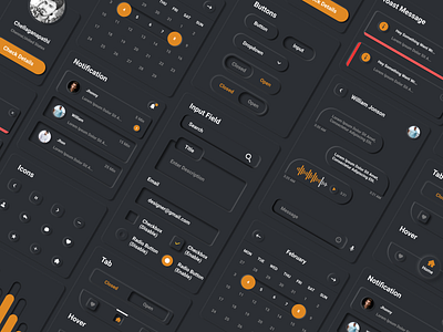 Components (Nuemorphism) 2021 trend 3d app branding components design icon illustration logo mobile app mobile screens nuemorphism ui ux vector website