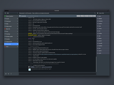 Komanda IRC Client UI
