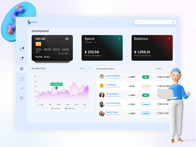 Payments Management Dashboard ui ux web