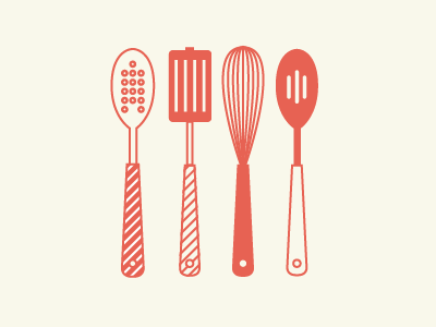 utensils fun icons illustrations spatula spoon utensils vector whisk