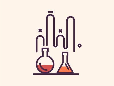 Amalgam8 chemistry fun illustration lines