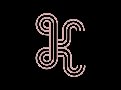 kaaayyyyyy 26daysoftype curves dusty pink i dont know k lines pink type