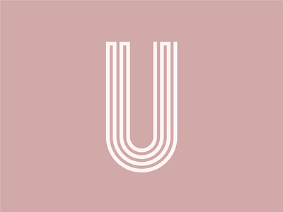 uuuuuuuuuuuuuuuuu 26daysoftype dimension dusty pink letterform pink type u