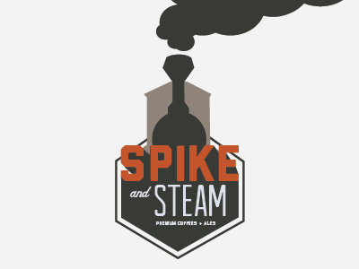 Spike and Stream ale beer coffee grey im bad at tags logo train