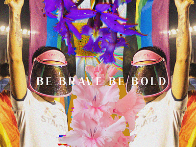 Goma Pride Be Brave Be Bold branding collage design digital art graphic design logo mixed media pride