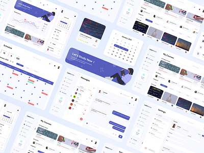Learnmore - Online learning dahsboard cleandesign cleanui dashboard design ecourse exploration graphic design illustration learning online ui uidesign uiux ux