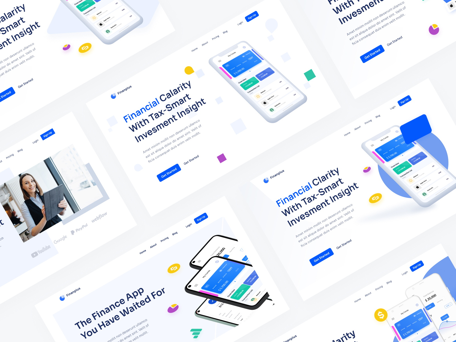 Financeplus Hero Section by Abdhy Samoedra on Dribbble