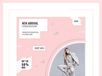 New Arrival Fashion Social Media Banner business clothing colorful discount dress easy to edit fashion fashion sale fashion store feed insta instagram instagram grid instagram store layout design minimalist multipurpose new new arrival post