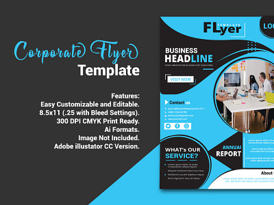 Corporate Flyer Template advertising agency business business flyer clean company corporate corporate flyer creative design flyer handout leaflet magazine marketing modern multipurpose newspaper pamphlet photoshop