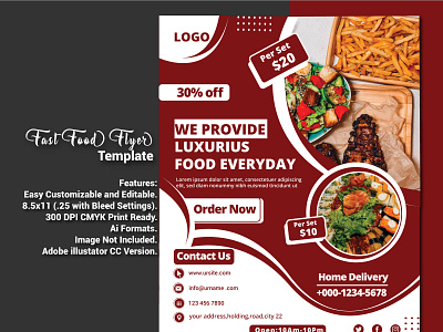 Restaurants/ Fast food Flyer Template