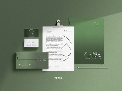 Stationary Design for Acco Company design logo stationary design