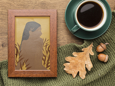 Digital Painting coffee digital art digital painting digitalart dribbble fall orange