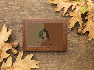Digital Painting brown design digital digital art digital painting fall leaf